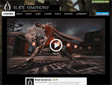 Tablet Screenshot of blade-symphony.com